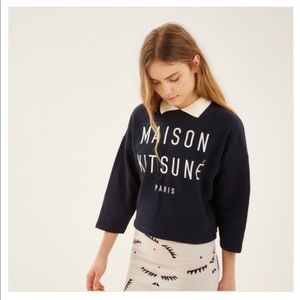 Maison kitsune polar sweatshirt